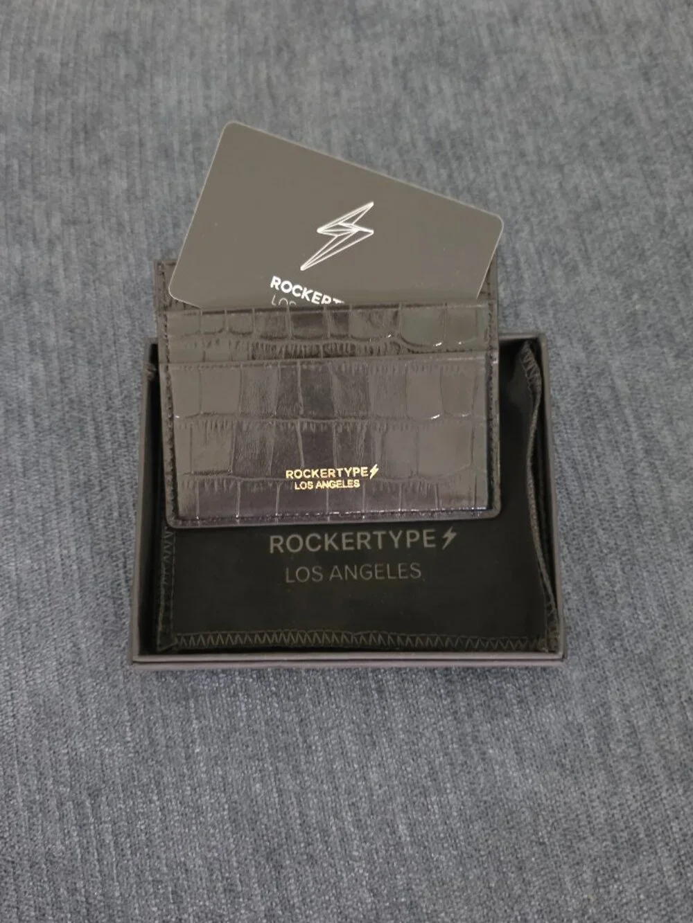 Rockertype NWT black cc holder